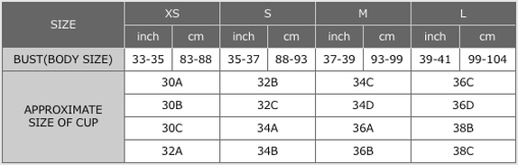 Uniqlo Bra Size Chart