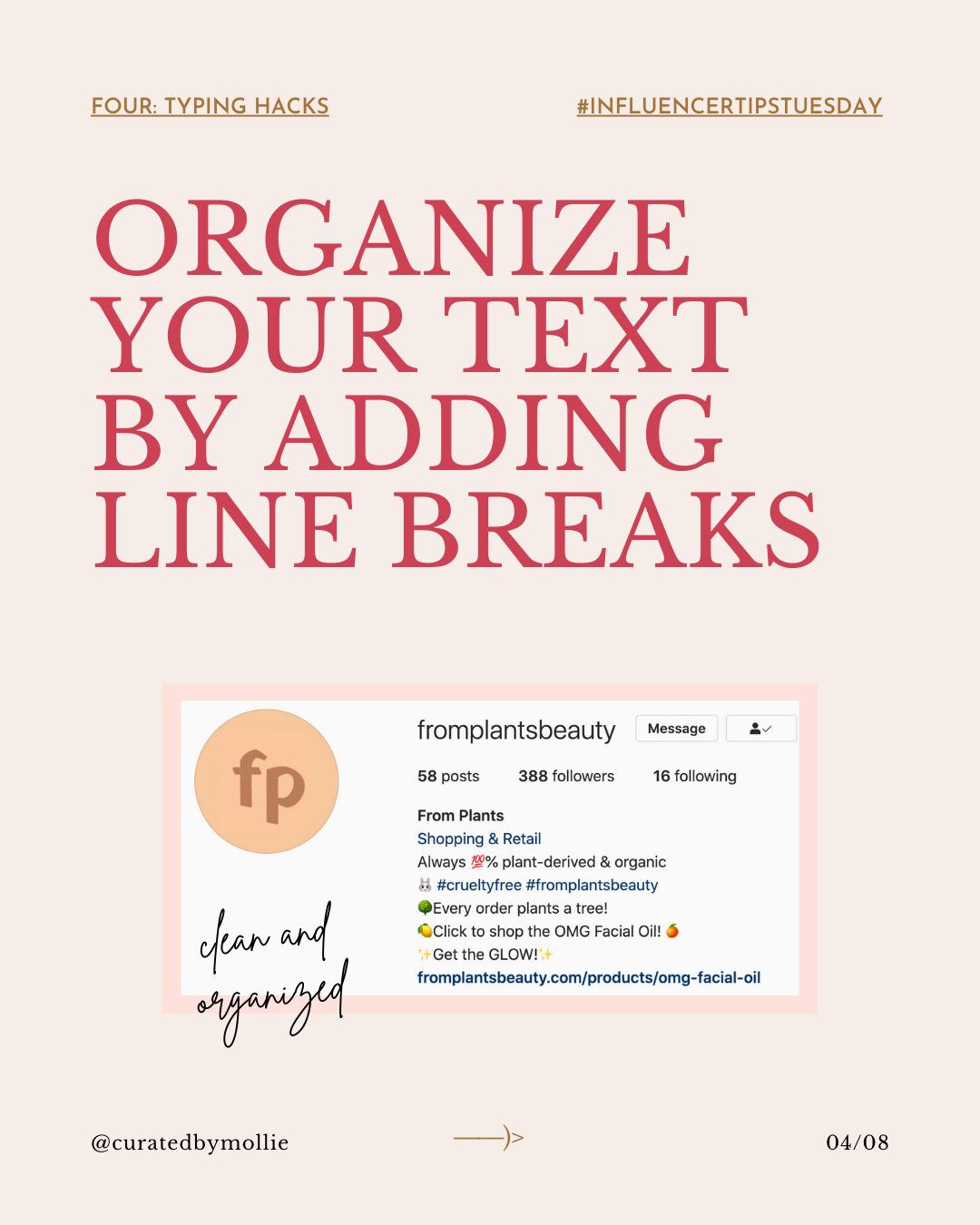 Lesson Three: Perfecting Your Instagram Profile Workbook _ #InfluencerTipsTuesday-# Lesson Three: Perfecting Your Instagram Profile Workbook _ #InfluencerTipsTuesday-#4